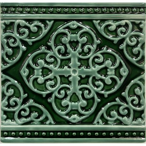 Grosvenor Jade Breeze on Victorian Green 152 x 152 x 7 