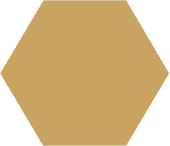 Winckelmans Hexagon Jaune, 25 x 25 x 9 (op net)