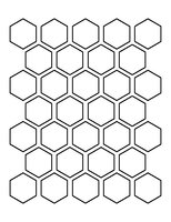 Winckelmans Hexagon Dambord/damiere noir/blanc 50 x 50 x 5 (op net)