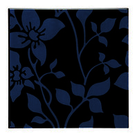 Fusion Blue on Nightshade (satin) 152 x 152