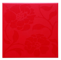 Peony Red on Poppy (satin) 152 x 152