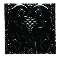 Faberge Embossed Jet Black 152 x 152