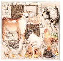 A La Ferme Farmyard Plaque 300 x 300