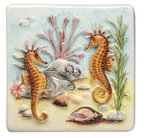 Coral Reef Seahorses 100 x 100